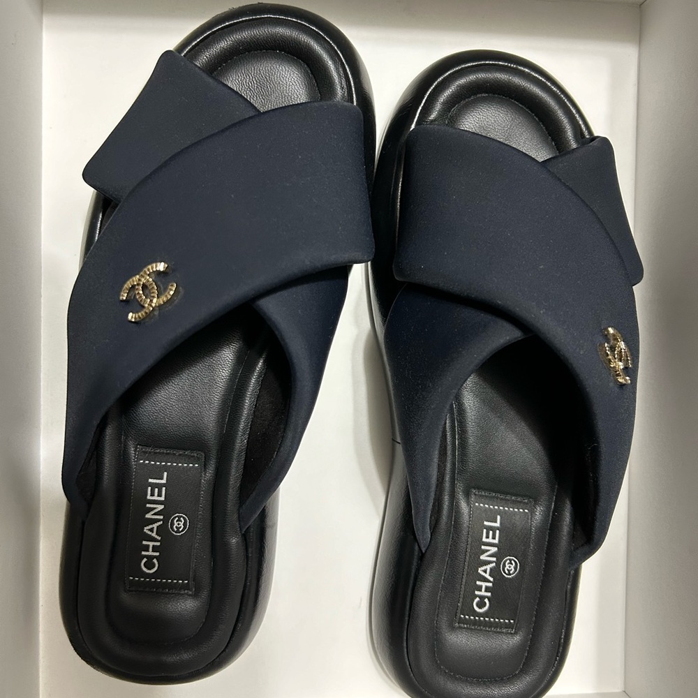 Chanel Strap Sandals/Mules